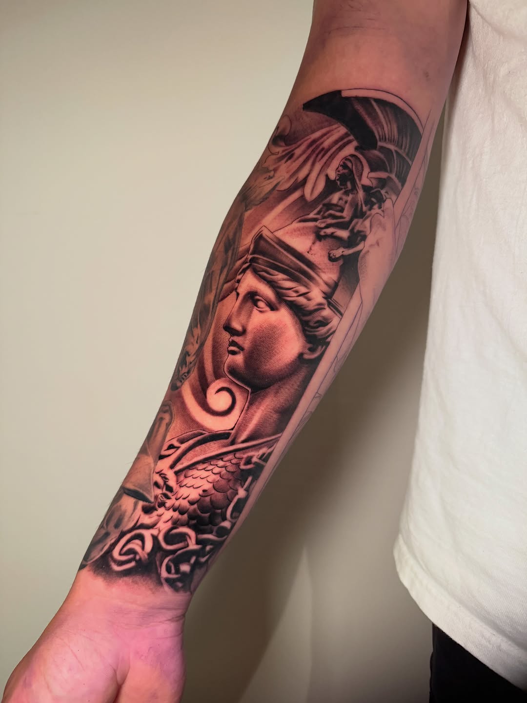 Tattoo by @stainlessneedle — realism, black_and_grey