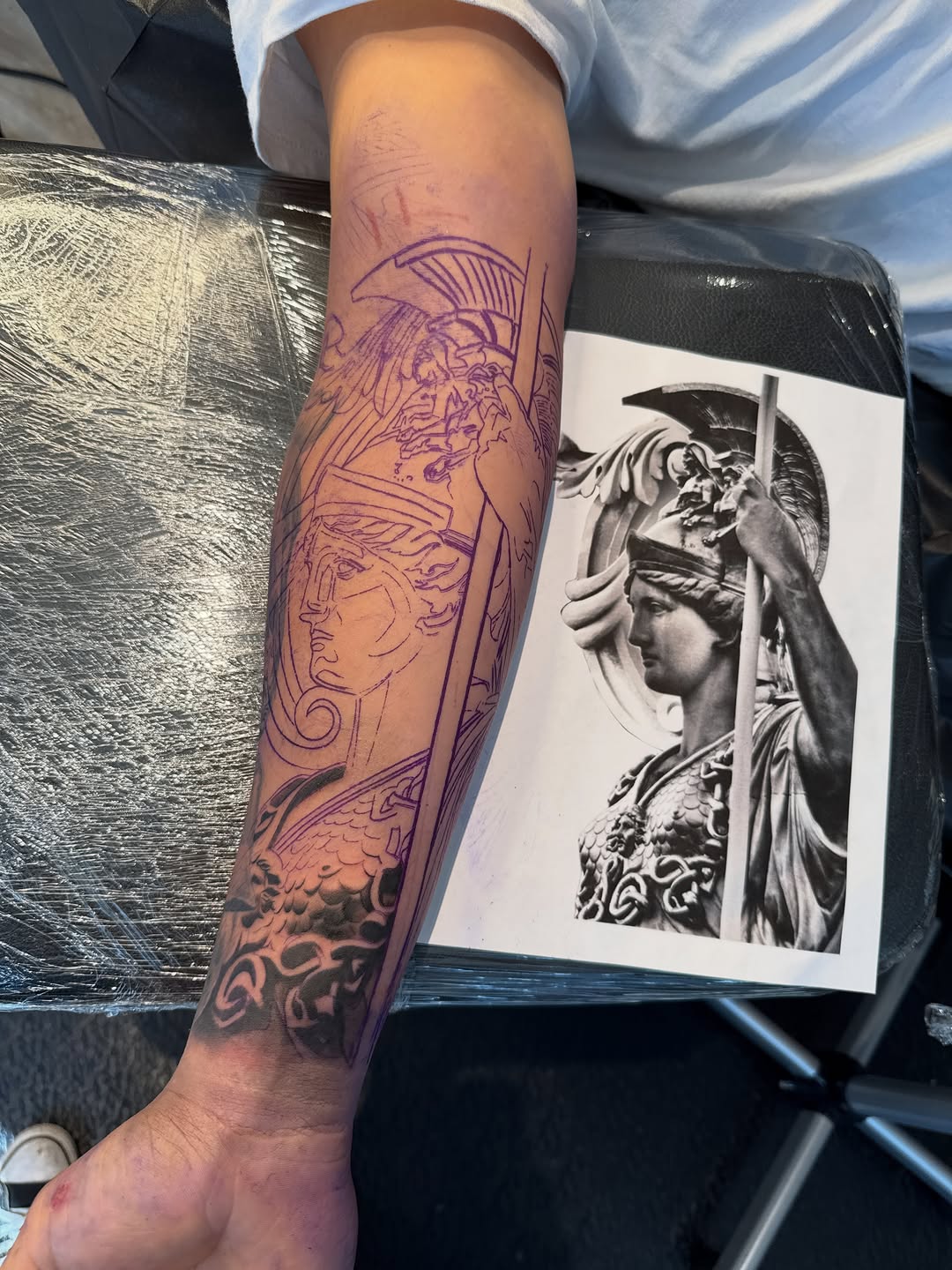 Tattoo by @stainlessneedle — realism, black_and_grey
