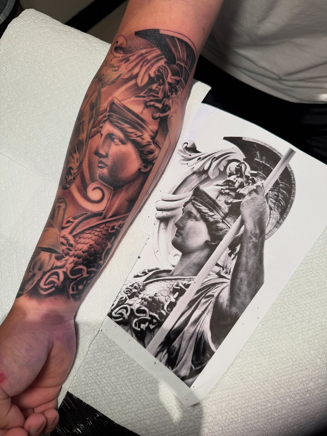 Tattoo by @stainlessneedle — realism, black_and_grey