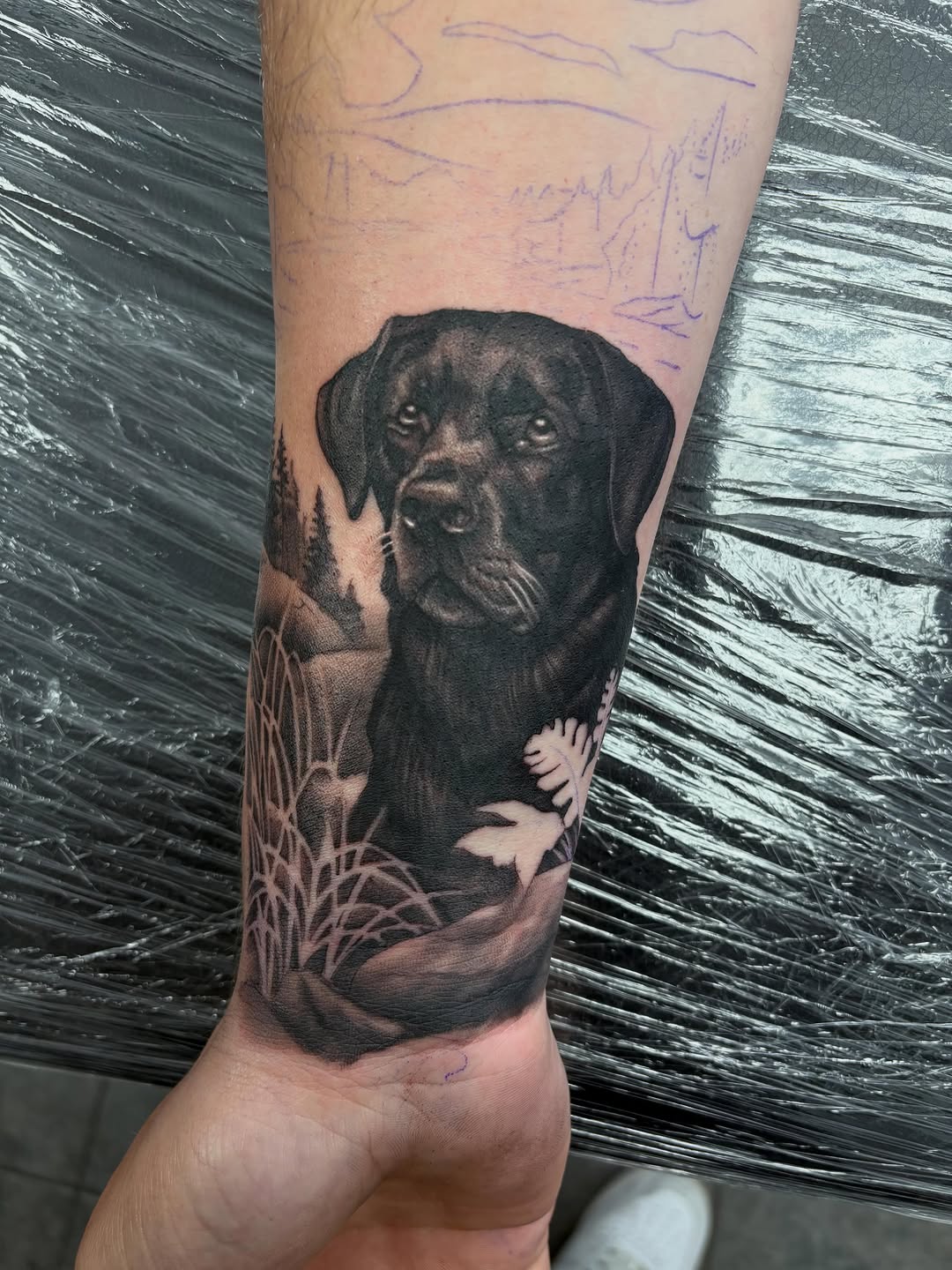 Tattoo by @bradbodenbendertattoos — realism, black_and_grey