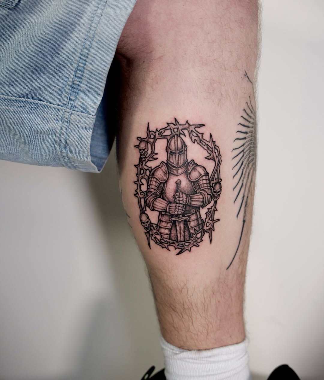Tattoo by @lovechasetattoo — black_and_grey