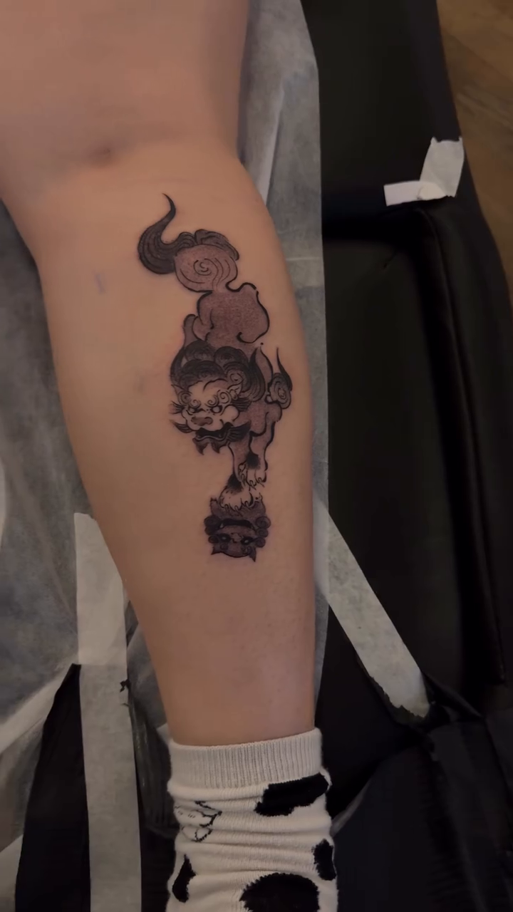 Tattoo by @tatpiaooo — japanese_irezumi, black_and_grey
