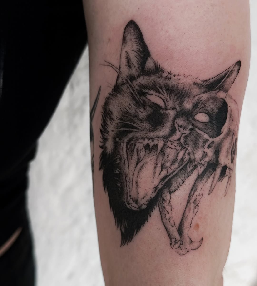 Tattoo by @ornatebones β blackwork