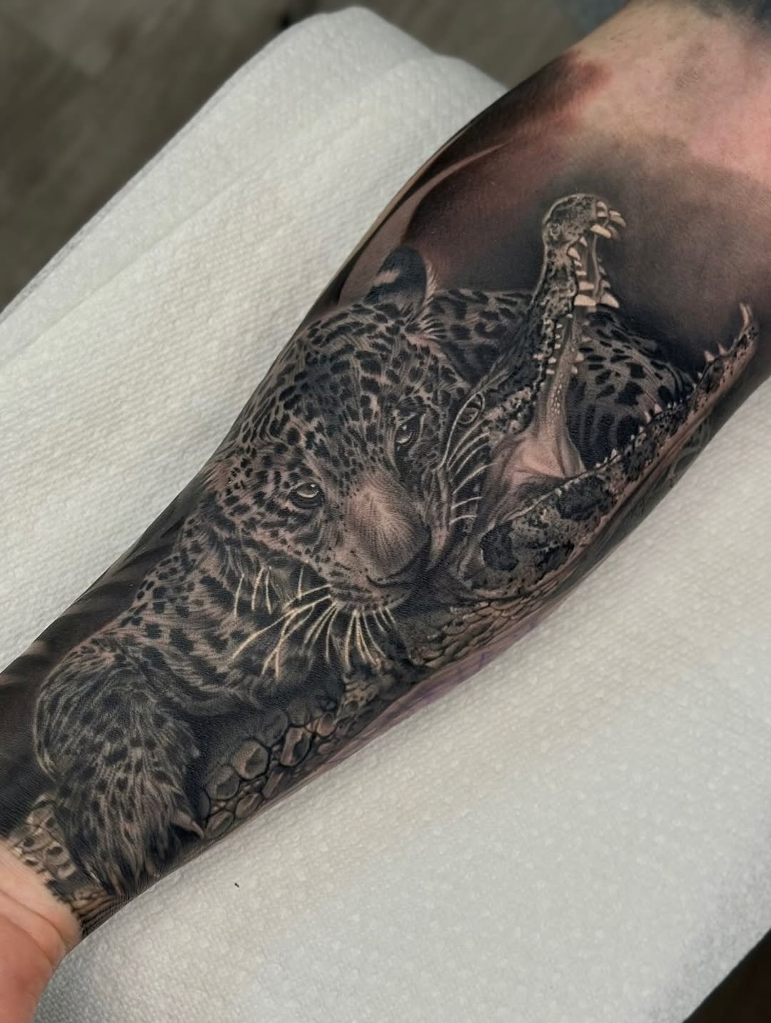 Tattoo by @katiektattoos โ realism, black_and_grey