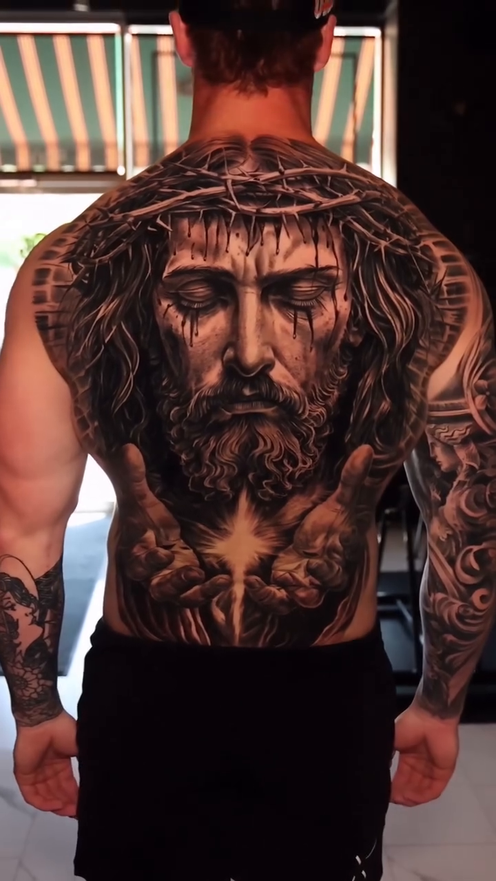 Tattoo by @tonytattooer — realism, black_and_grey