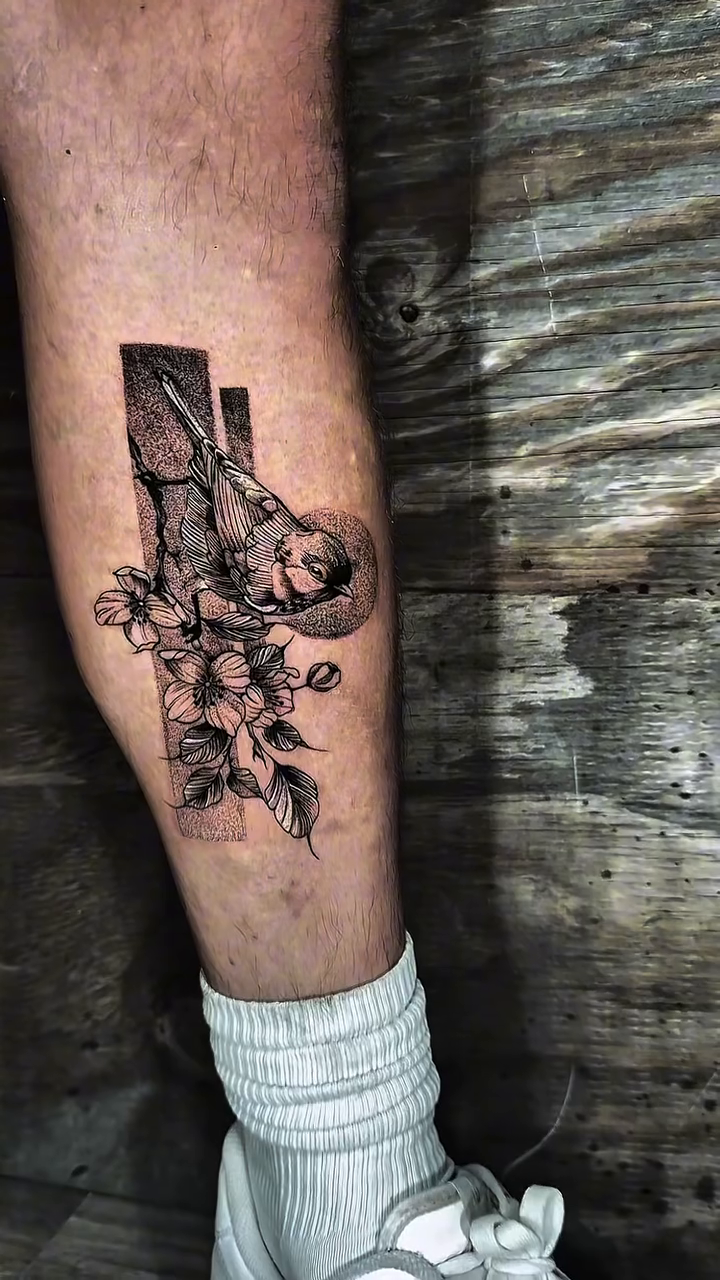 Tattoo by @hawk_tattoo_line — black_and_grey