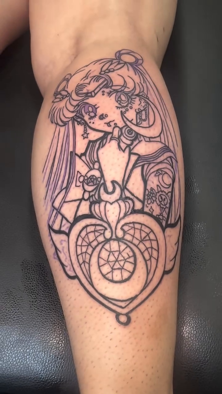Tattoo by @bakerboyink — anime, fine_line