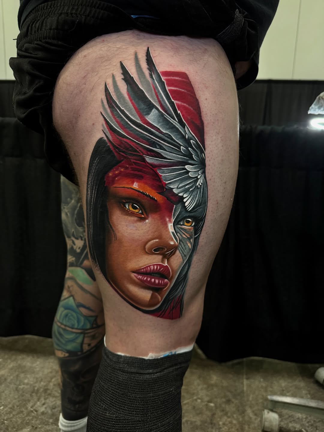 Tattoo by @gallant_tattoos — realism, blackwork