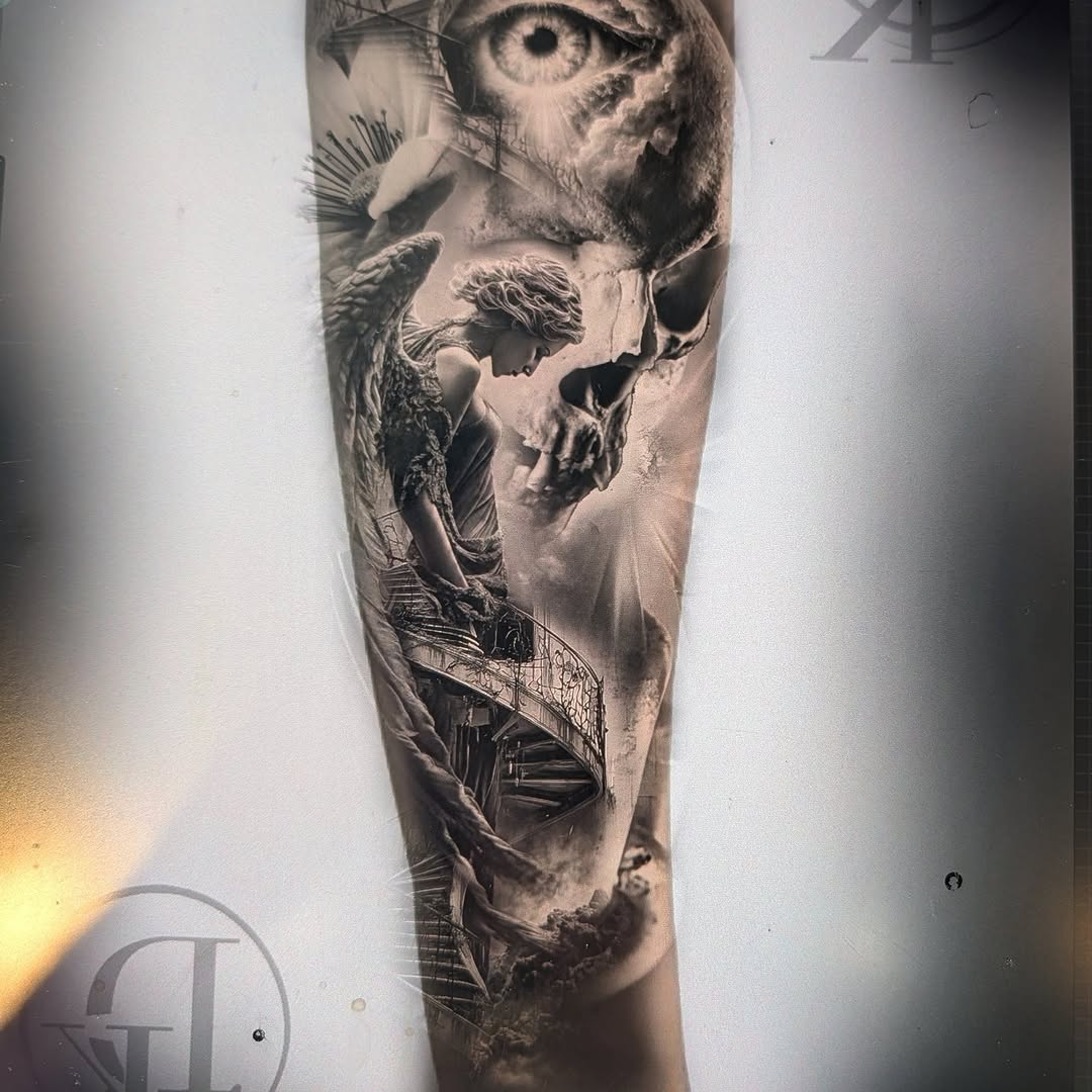 Tattoo by @dking_tattoo — realism, dark_realism