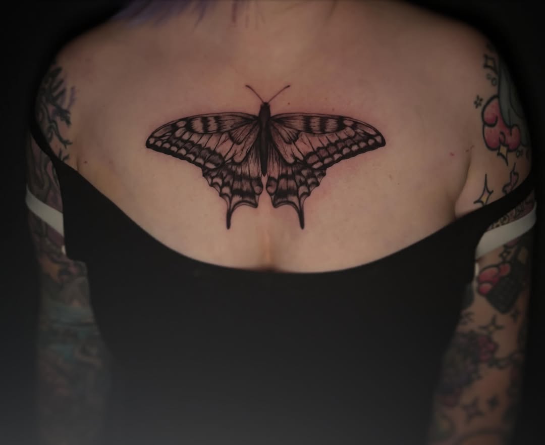 Tattoo by @disgracefultattoo — black_and_grey, realism