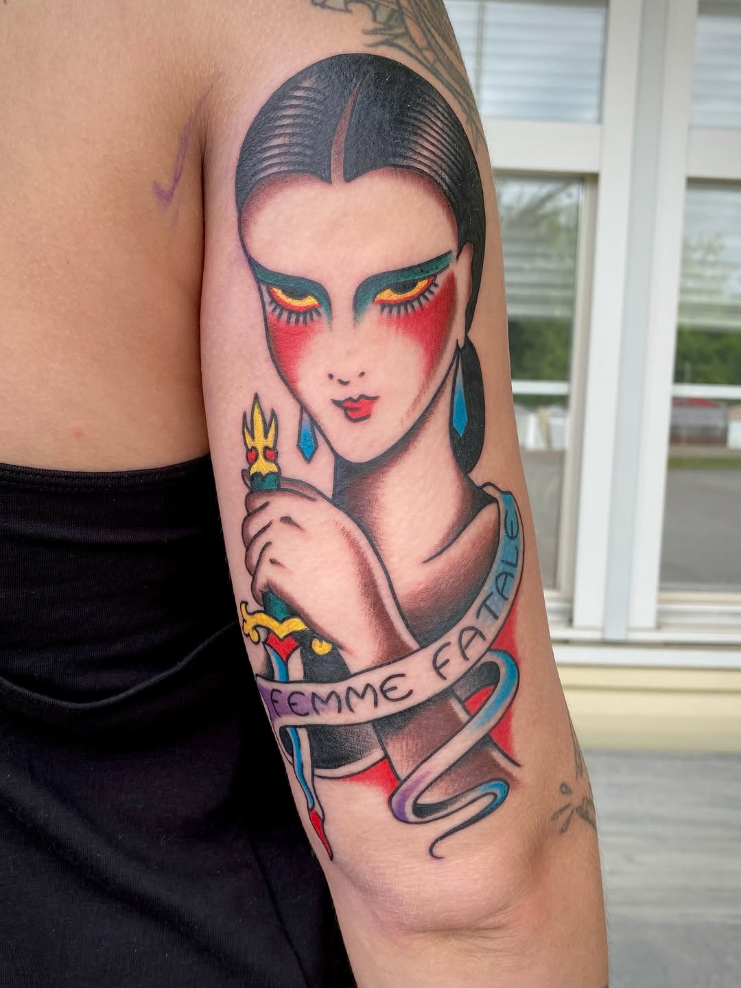 Tattoo by @painless_jack — neo_traditional, lettering_script