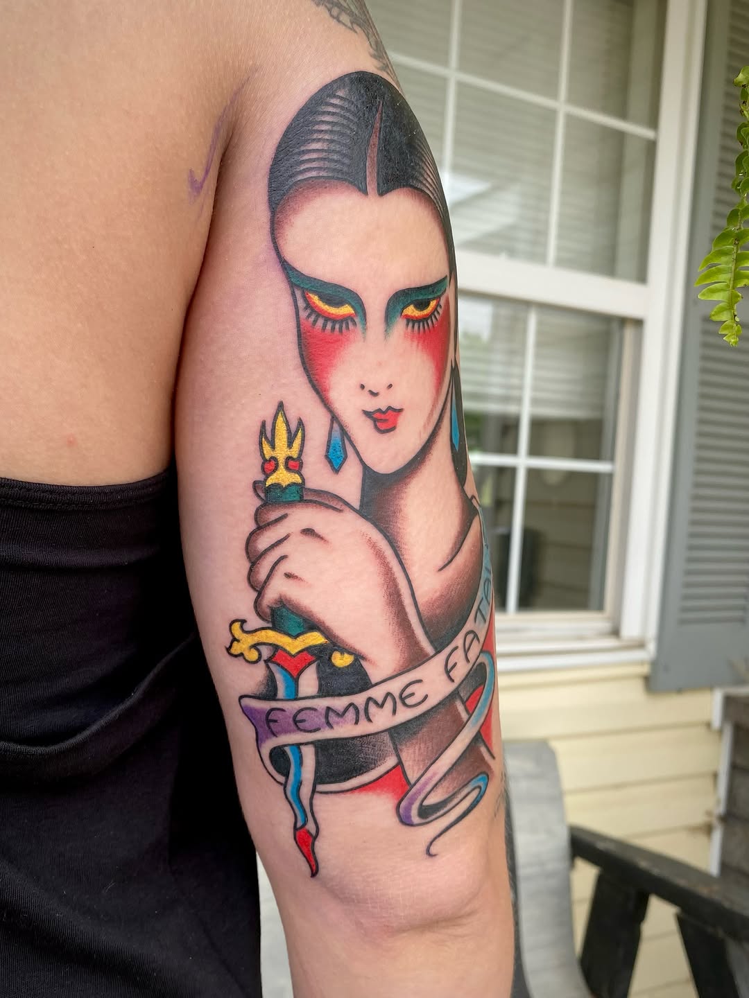 Tattoo by @painless_jack — american_traditional, lettering_script