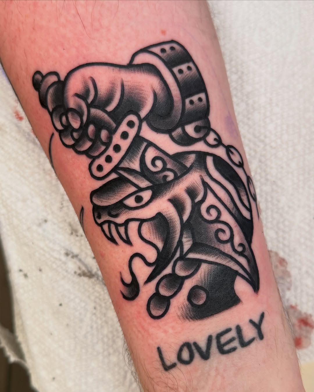 Tattoo by @cullenbleserquinn — american_traditional, black_and_grey
