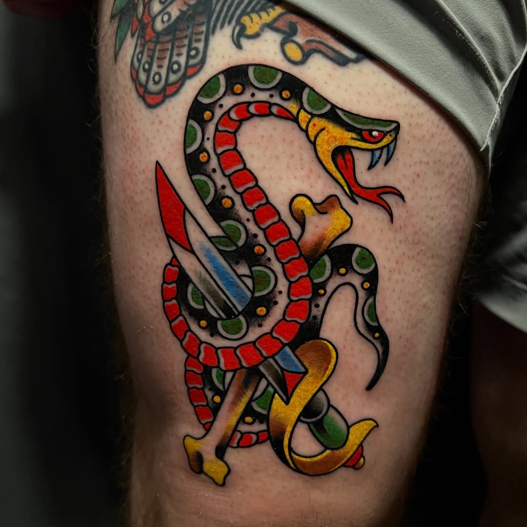 Tattoo by @mamunter — american_traditional, illustrative
