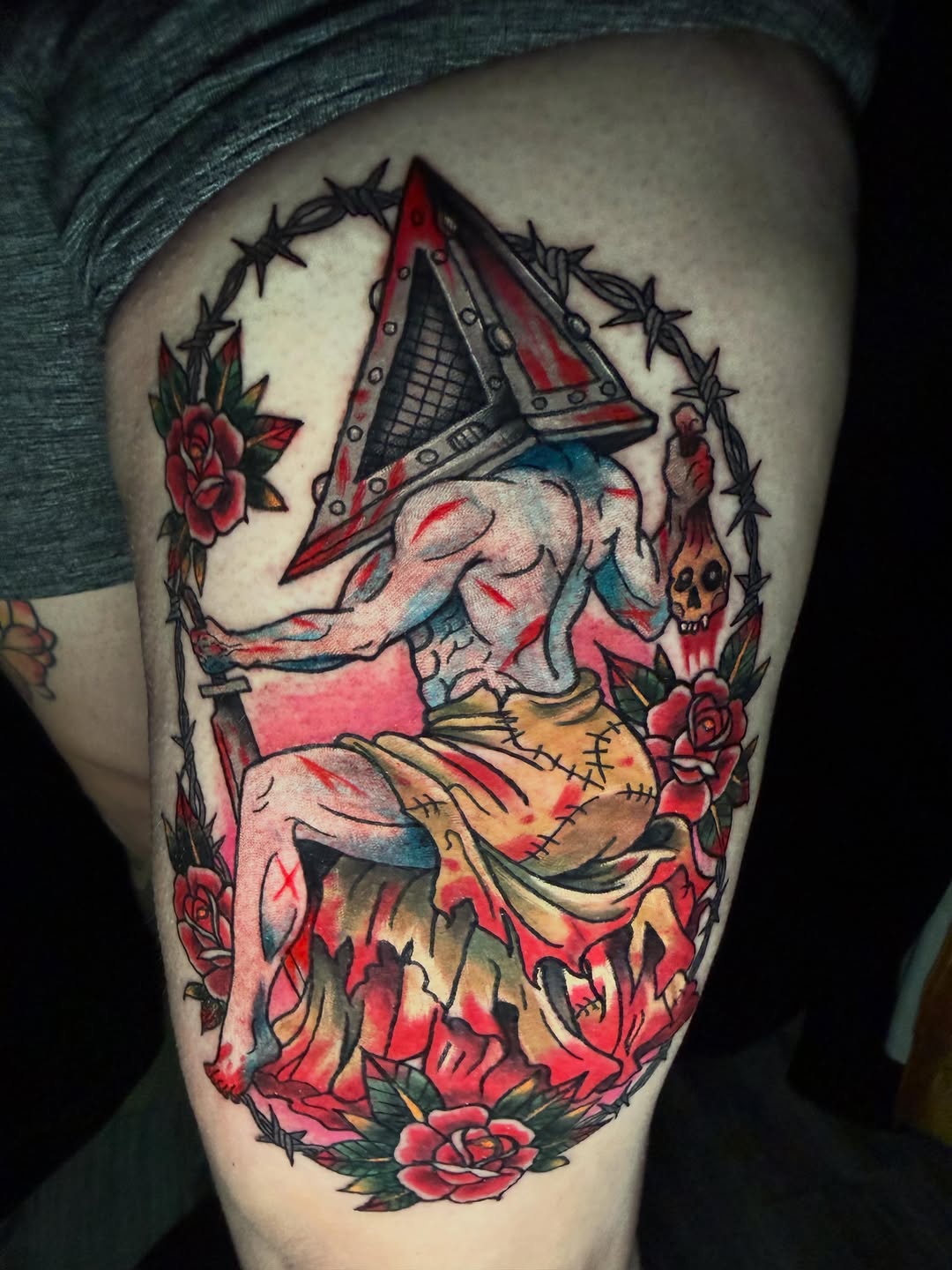 Tattoo by @skunk_punk_ink — american_traditional, dark_realism