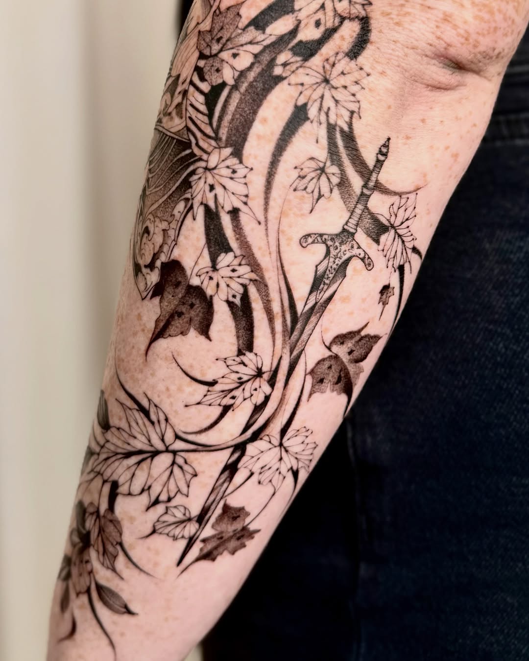 Tattoo by @aarchitattoo — black_and_grey, illustrative