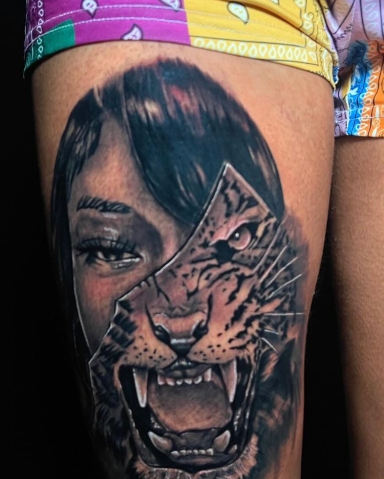 Tattoo by @tattzbankz — realism, black_and_grey