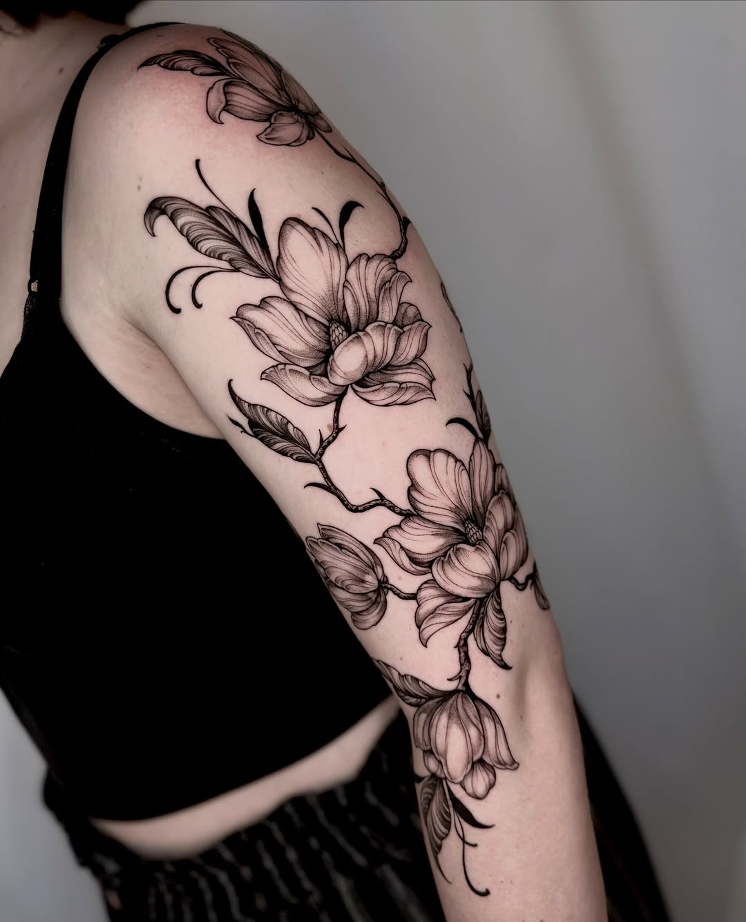 Tattoo by @kathrynsemusart — illustrative, black_and_grey