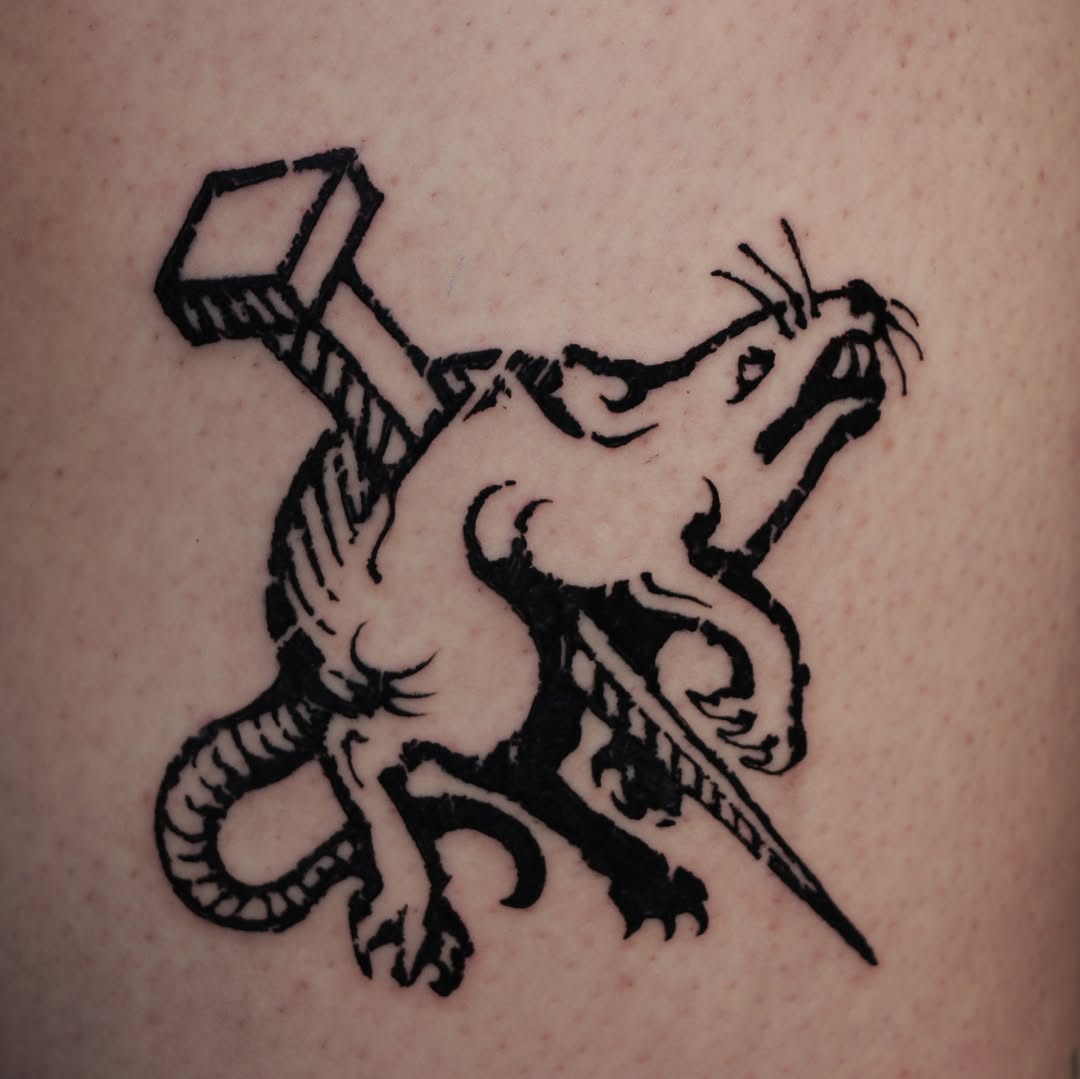 Tattoo by @jefe.ink โ blackwork