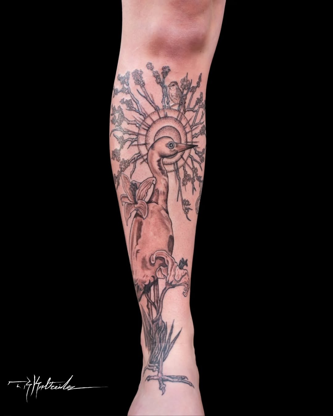 Tattoo by @trkaltreider — black_and_grey, realism