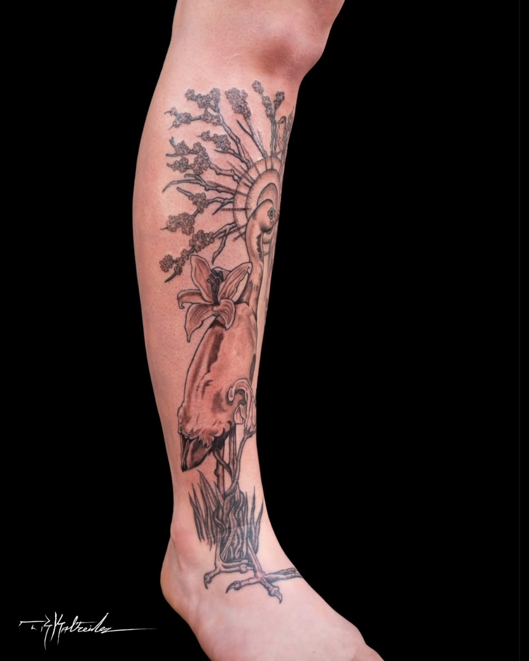 Tattoo by @trkaltreider — black_and_grey, realism