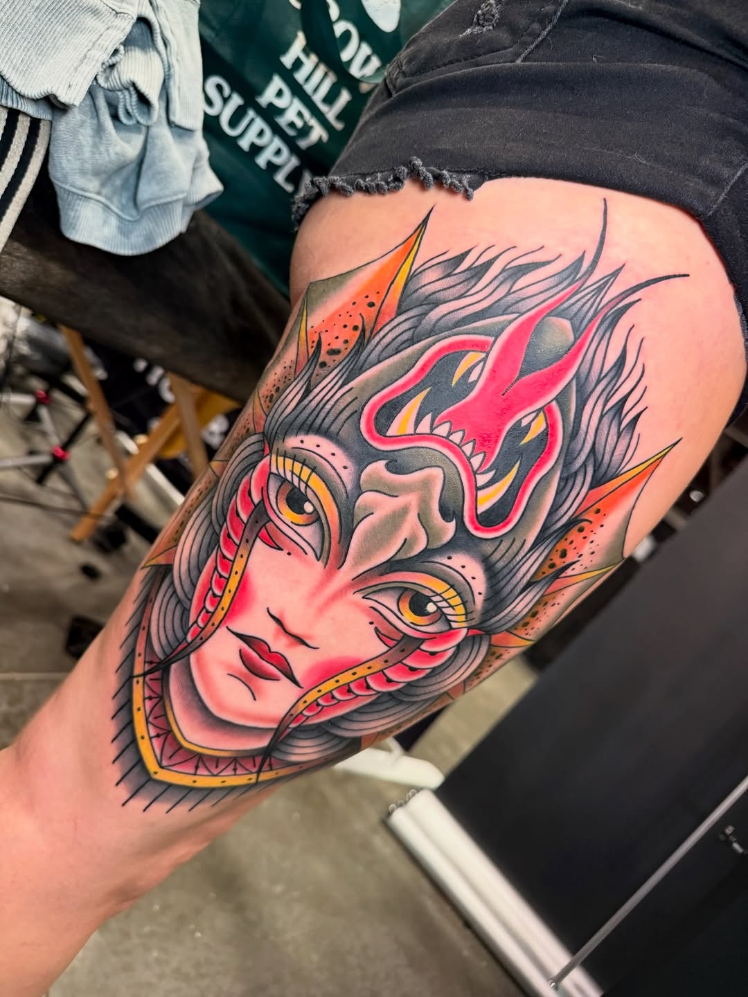Tattoo by @senemtattooer โ neo_traditional, black_and_grey