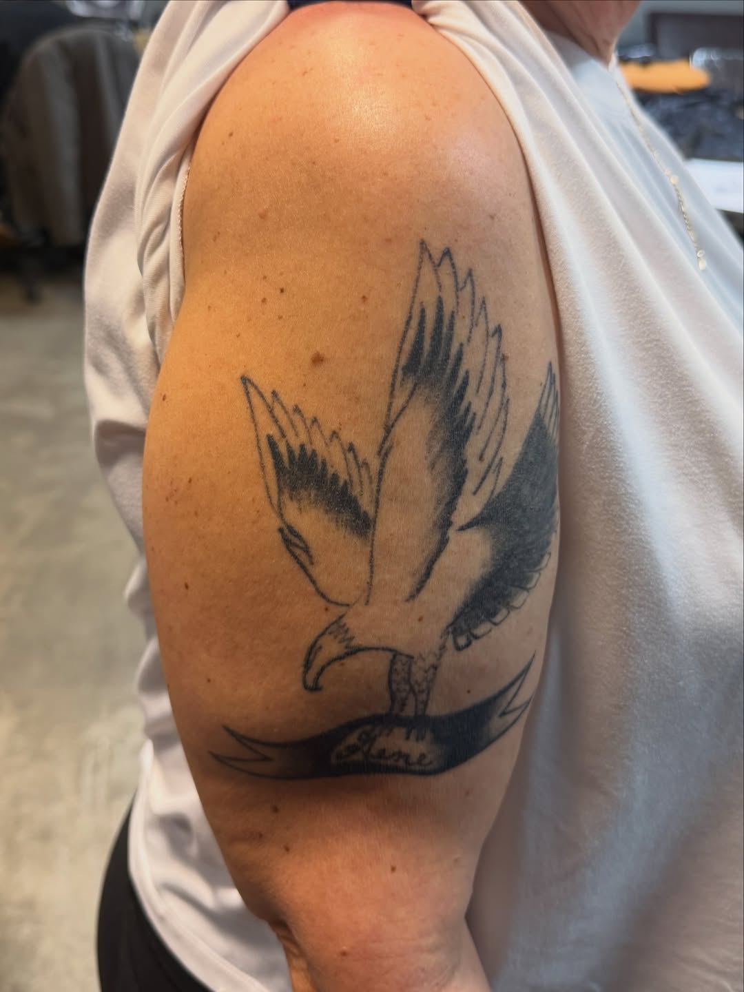 Tattoo by @kamil_inki — black_and_grey, lettering_script