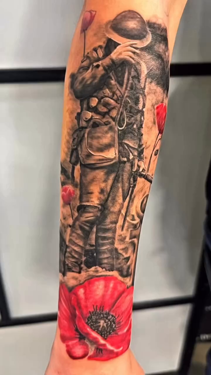 Tattoo by @juzzytatts — realism, black_and_grey