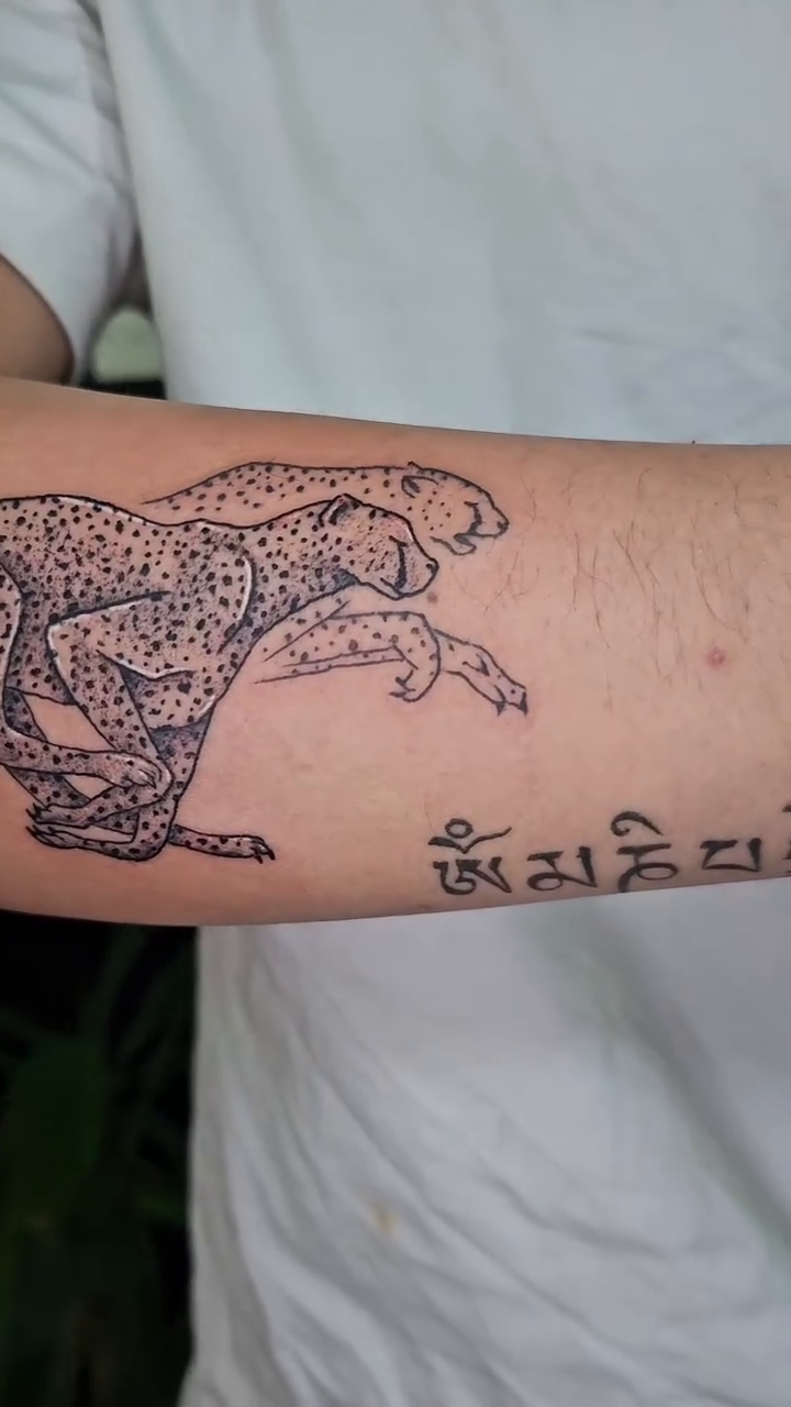 Tattoo by @dog_ink_style โ dotwork, black_and_grey