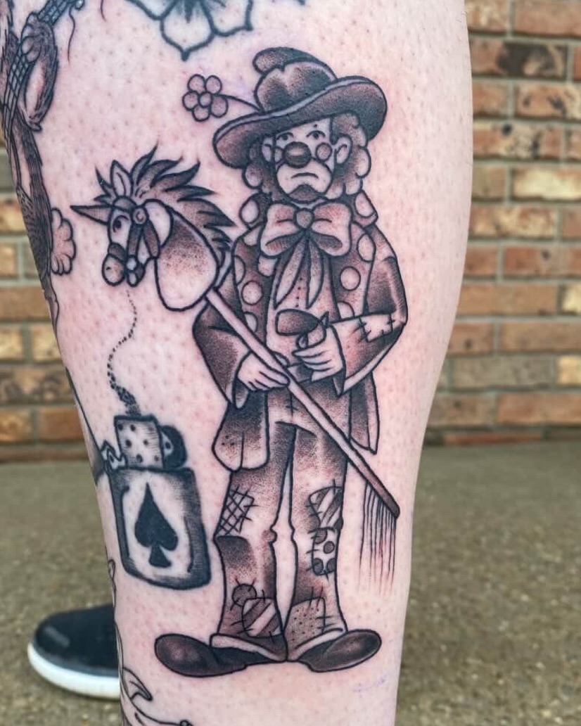 Tattoo by @austintimberlaketattoo — new_school, black_and_grey
