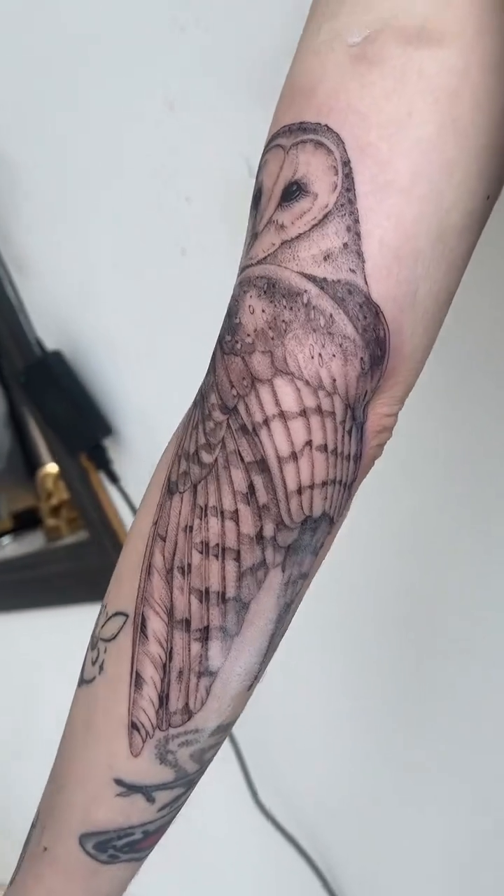 Tattoo by @mieshastattoos — realism, black_and_grey