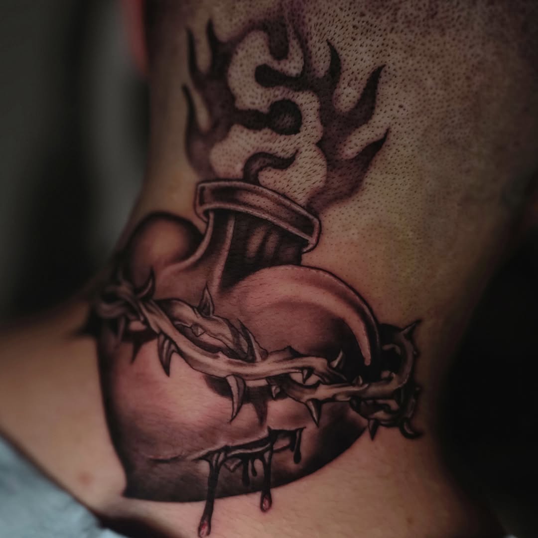 Tattoo by @moosetatts — black_and_grey, realism