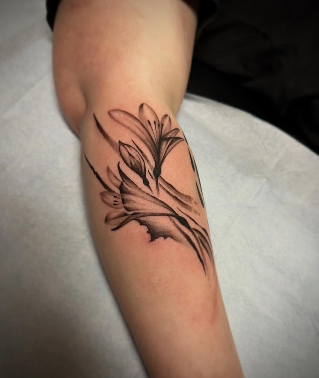Tattoo by @hellbent.sebastian — illustrative, black_and_grey