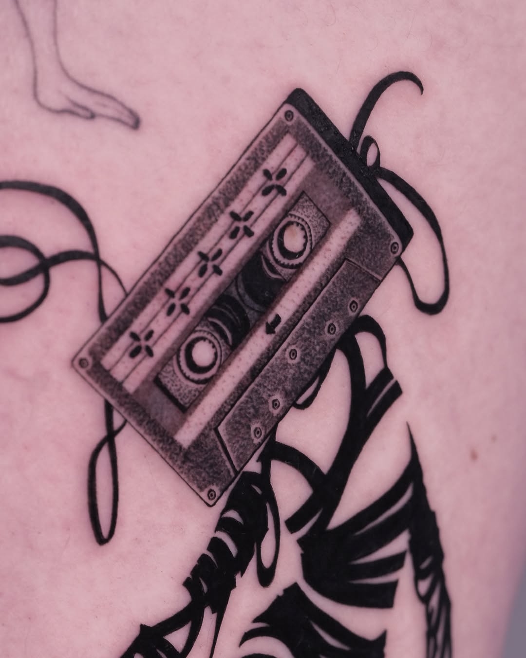 Tattoo by @9rukim — black_and_grey, realism