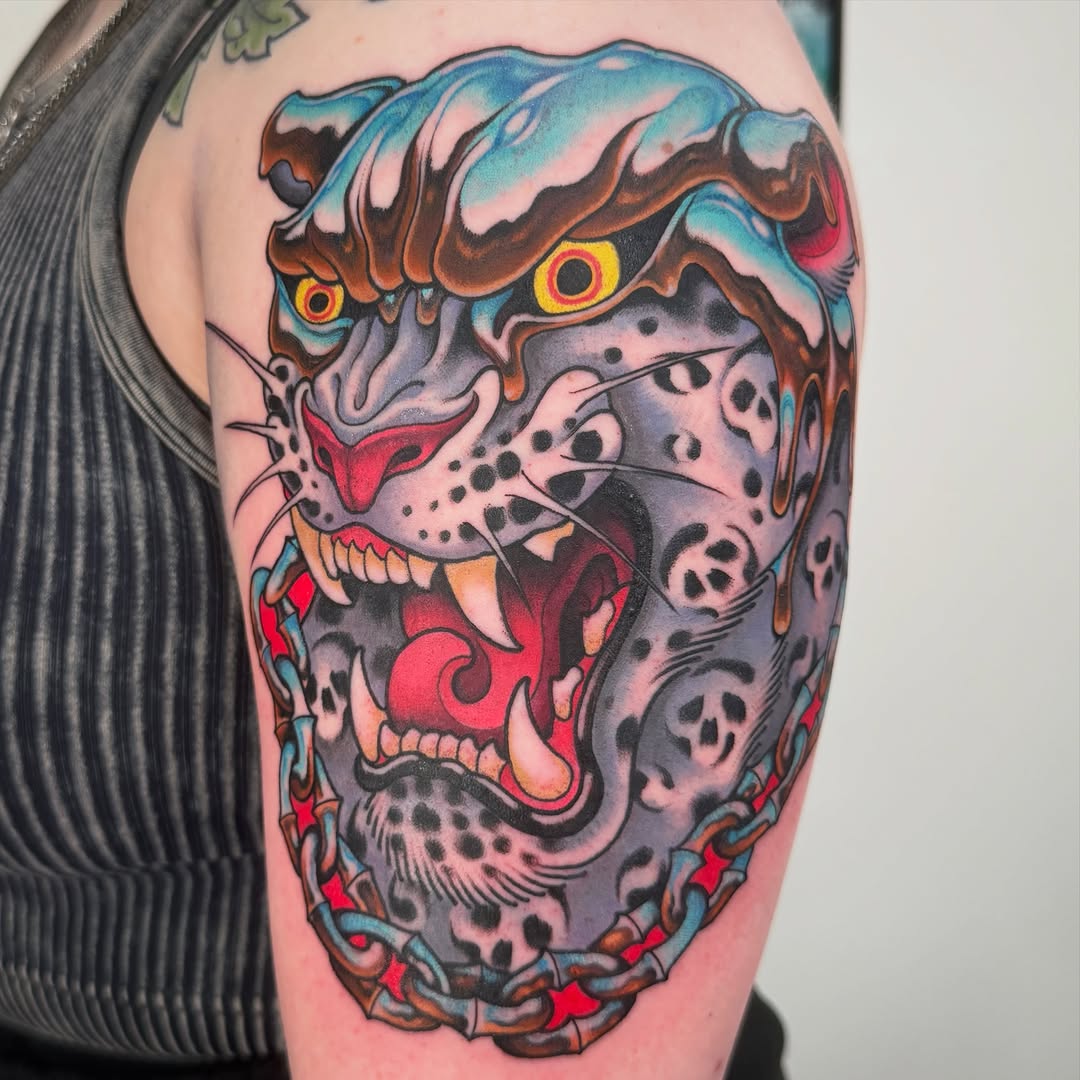 Tattoo by @taylorhealdtattoo โ neo_traditional, black_and_grey