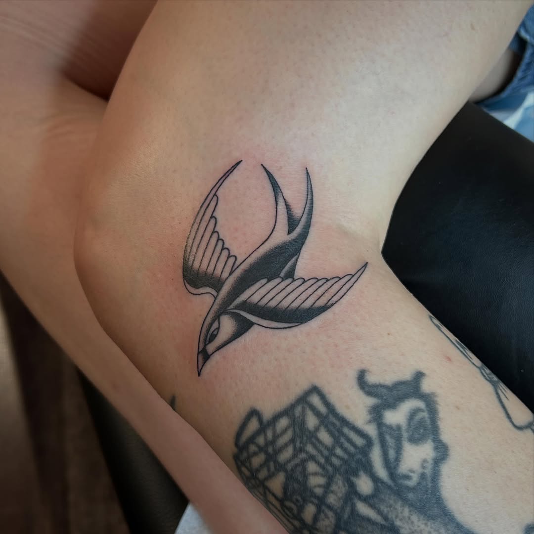 Tattoo by @moosetattooer β american_traditional, black_and_grey