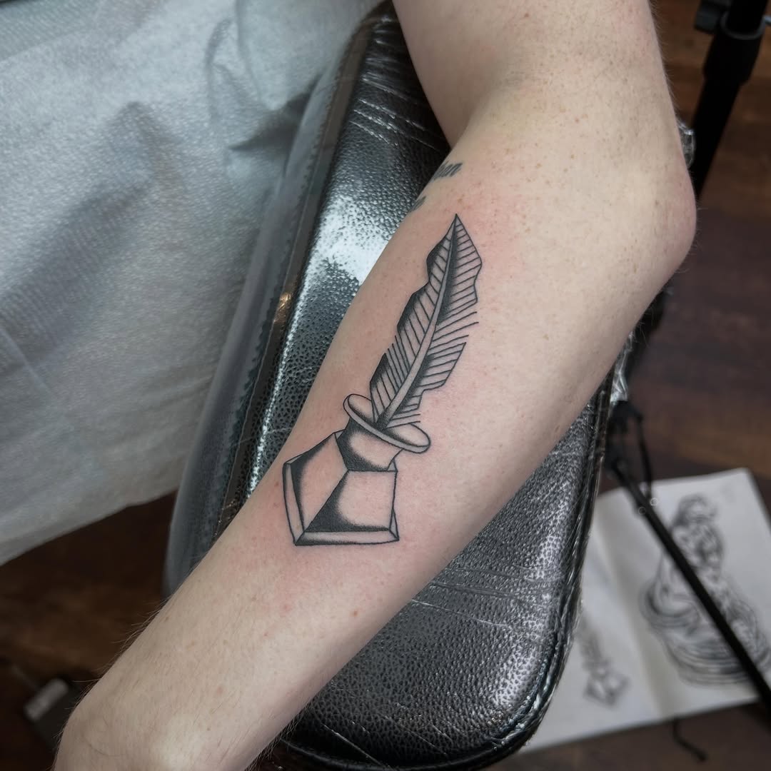 Tattoo by @moosetattooer β black_and_grey, fine_line