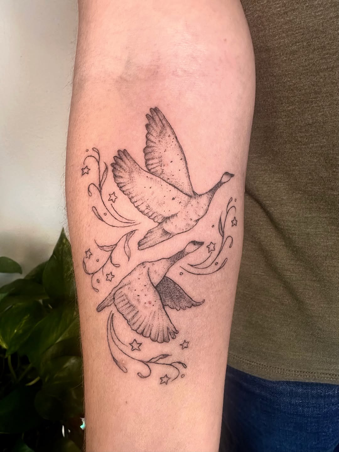 Tattoo by @folkandfernink โ fine_line