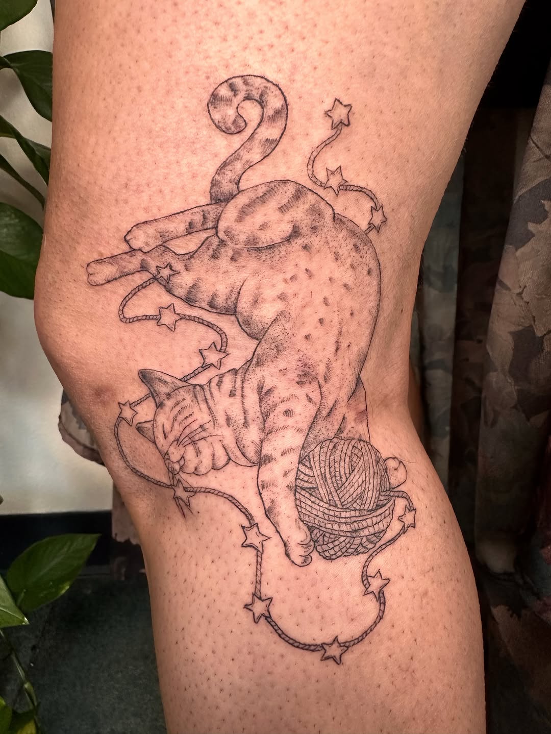 Tattoo by @folkandfernink โ dotwork