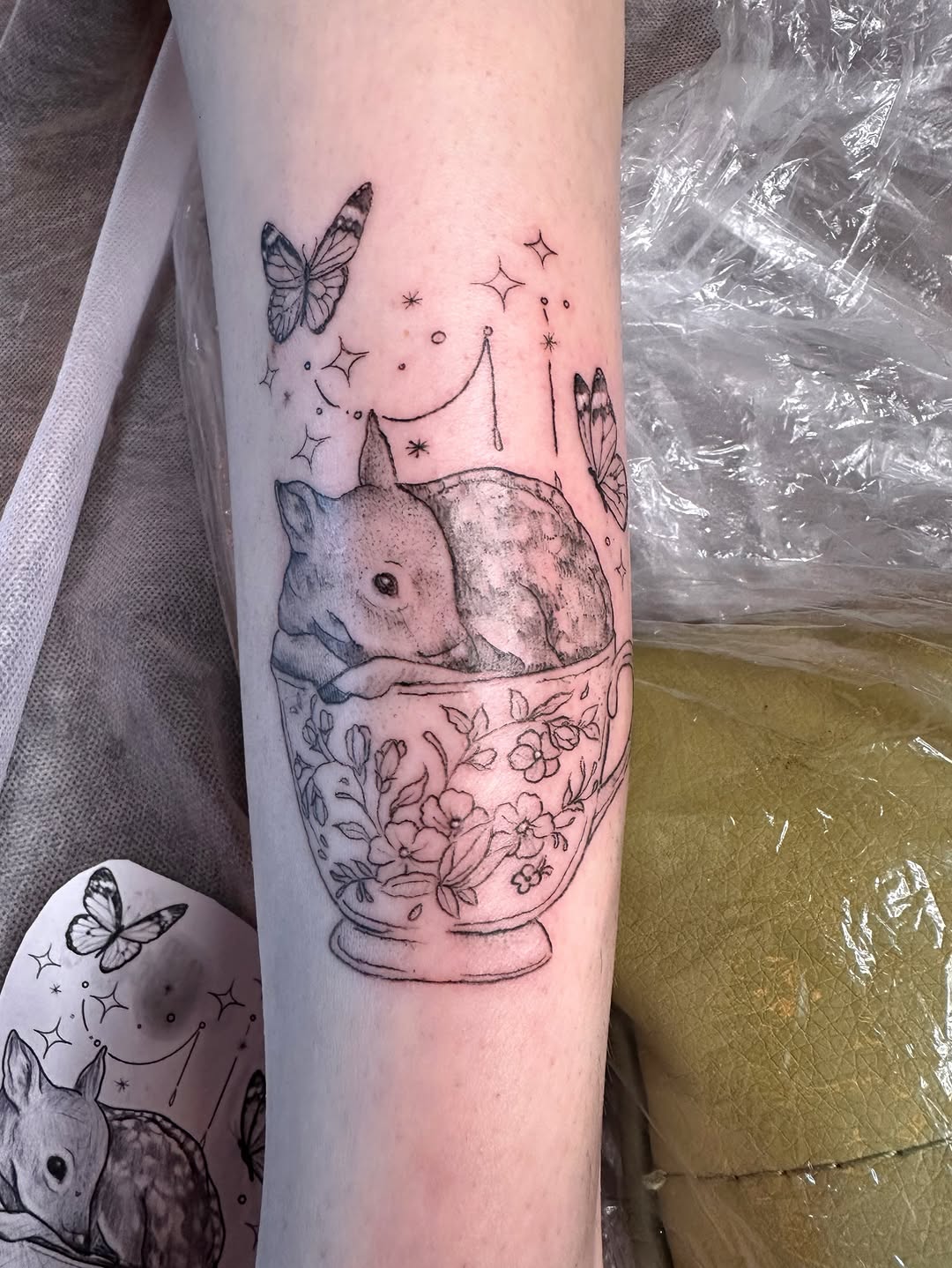 Tattoo by @folkandfernink โ fine_line