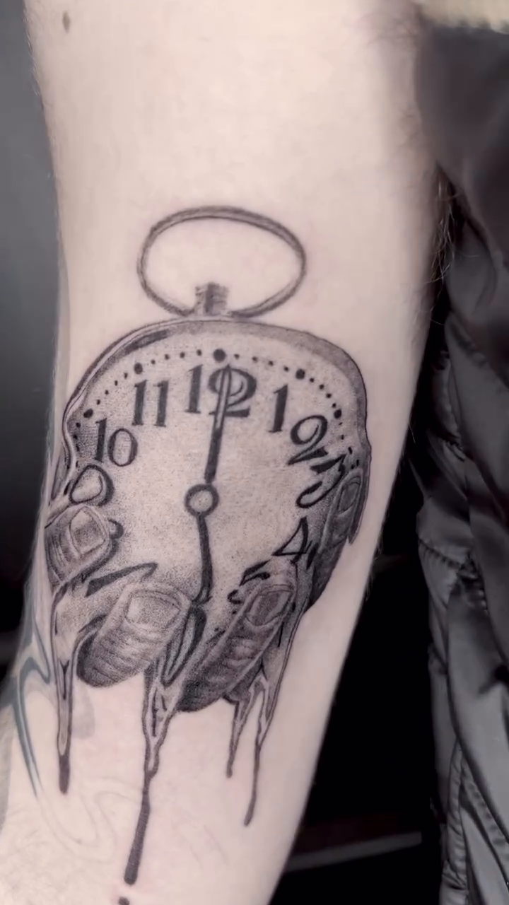 Tattoo by @romanbutryy — black_and_grey, surrealism