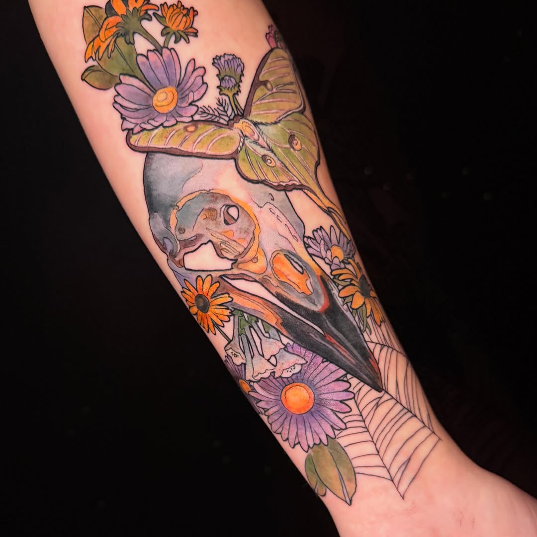 Tattoo by @pigeontattooing — illustrative, realism