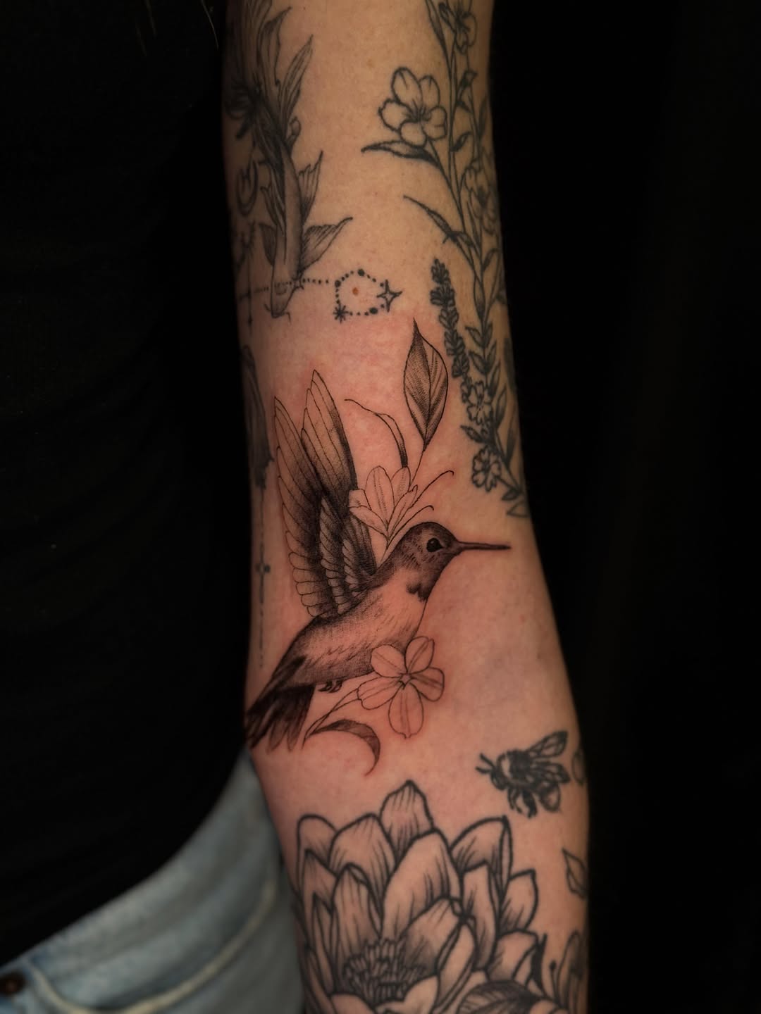 Tattoo by @panda13tattoos — illustrative, black_and_grey