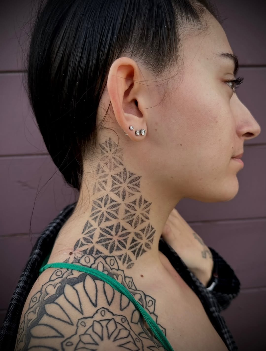 Tattoo by @culletonparamore — geometric, dotwork