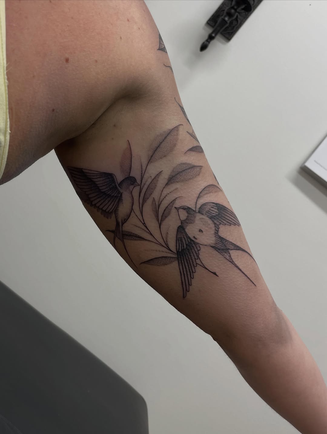 Tattoo by @dom.tattoos โ fine_line, black_and_grey