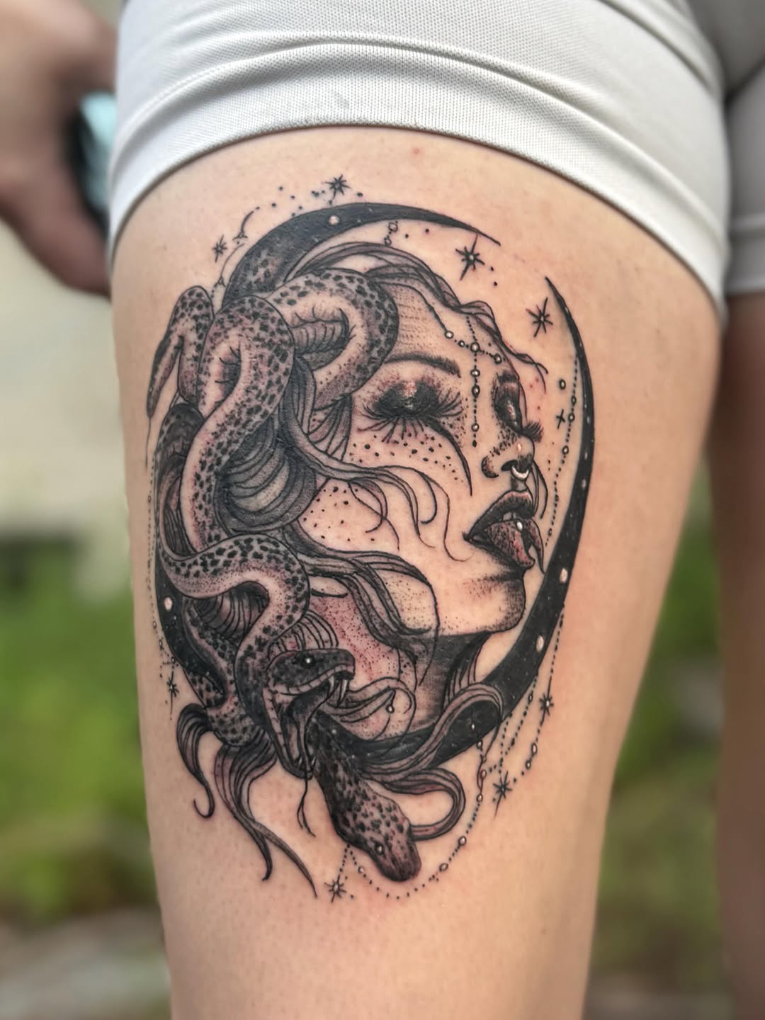 Tattoo by @chrisadkinstattoos — black_and_grey, realism
