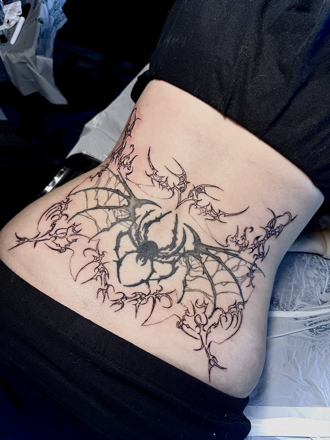 Tattoo by @gray.space.ink — blackwork, ornamental