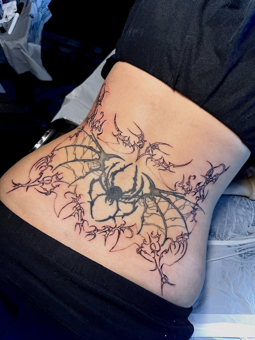 Tattoo by @gray.space.ink — blackwork, ornamental