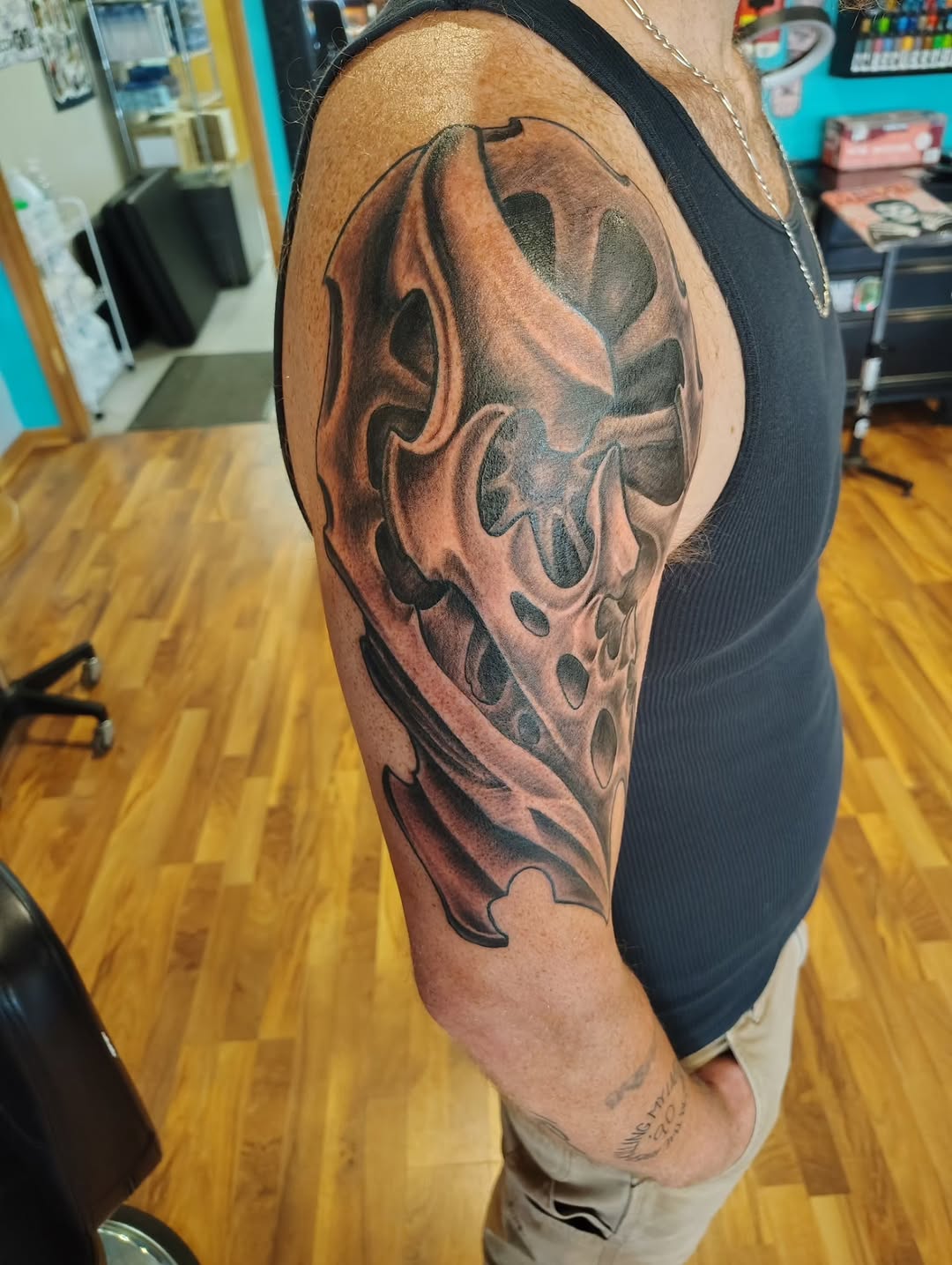 Tattoo by @nickybridgewater — black_and_grey, realism