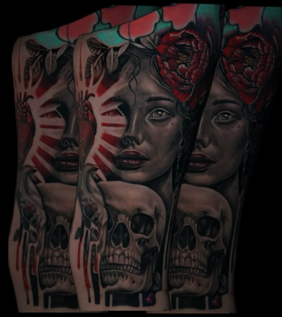 Tattoo by @ratedr.ink — realism, dark_realism